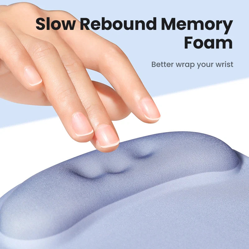 UGREEN Ergonomic Mouse Pad with Wrist Rest Gray & Black – LP668
