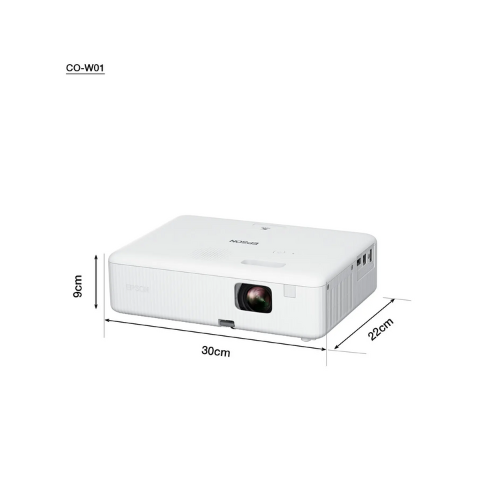 EPSON CO-W01 Projector – WXGA 3LCD, 3,000 Lumens