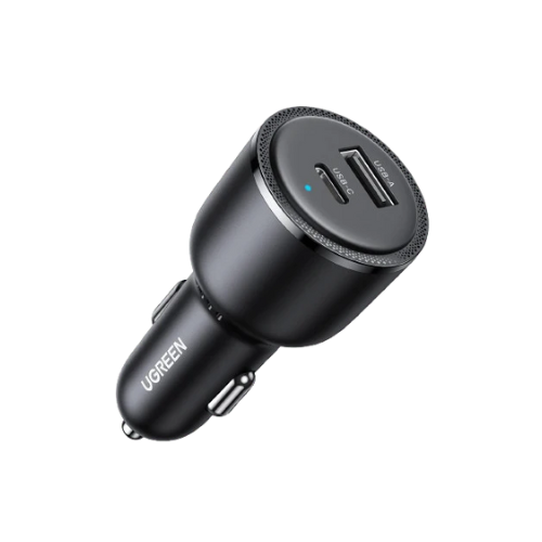 UGREEN EC701 63W Fast Car Charger – Dual Port (USB-C & USB-A) for Laptops and Phones