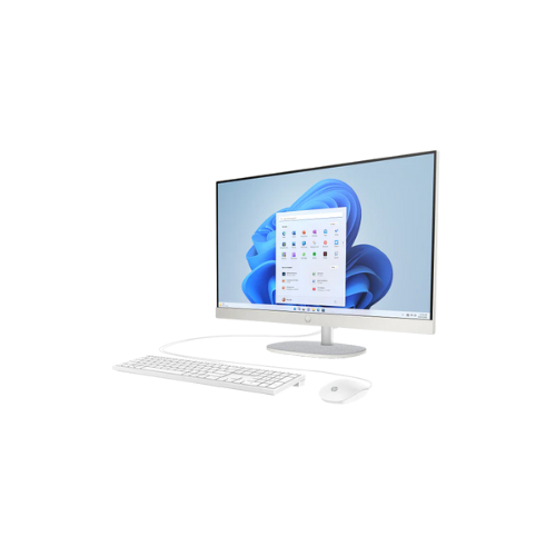 HP All-in-One 27-cr0087nh PC – 27" FHD Touchscreen, Intel Core i7-1355U, 16GB RAM, 1TB SSD (Shell White)