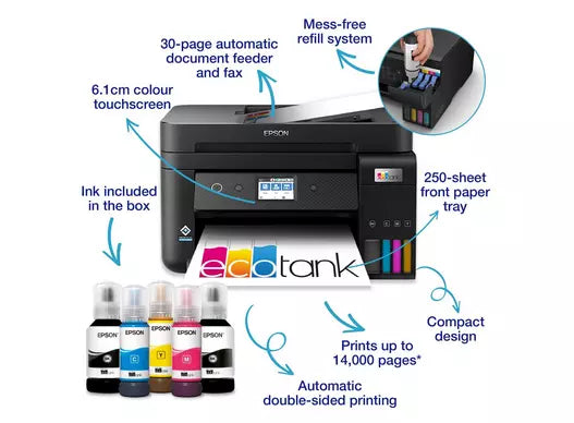 Epson EcoTank L6290 A4 Wi-Fi Duplex All-in-One InkTank Printer with ADF