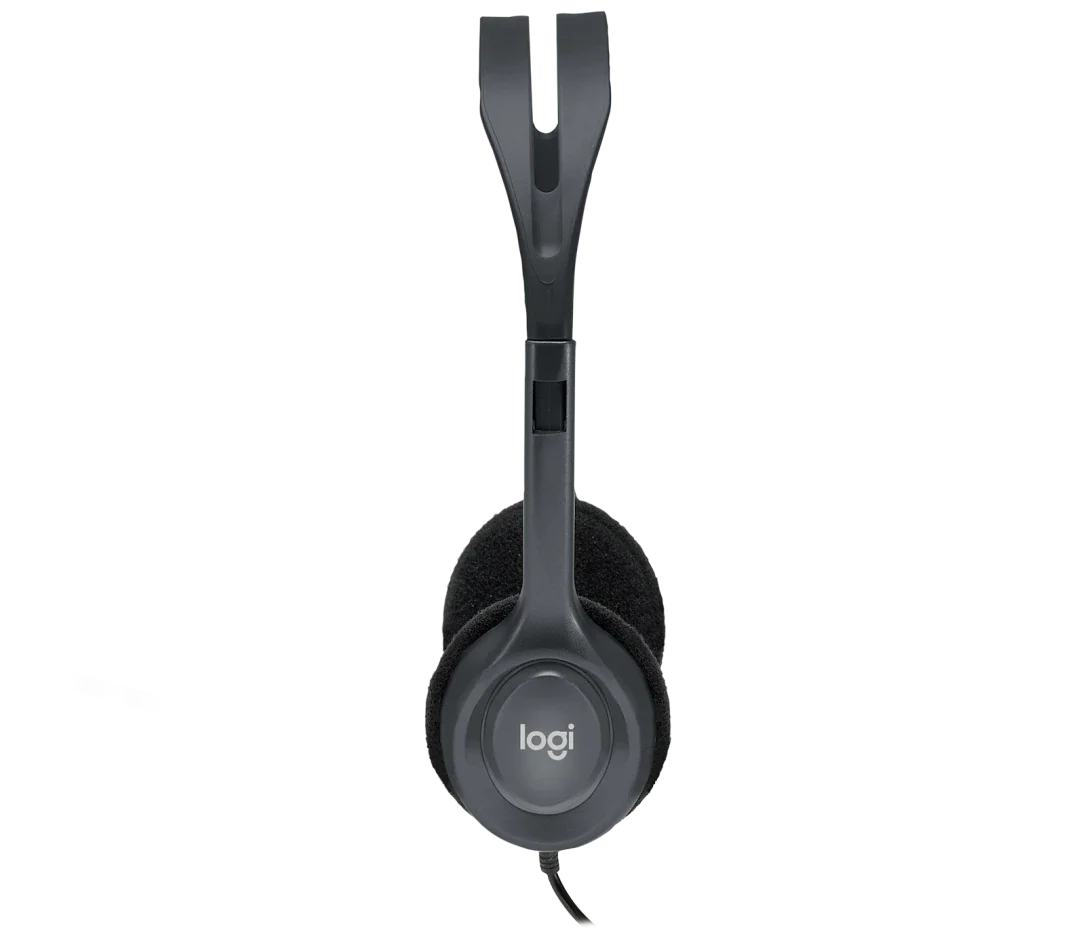 Logitech H111 Wired Stereo Headset – Clear Audio, Adjustable Mic & 3.5mm Jack - BROMY