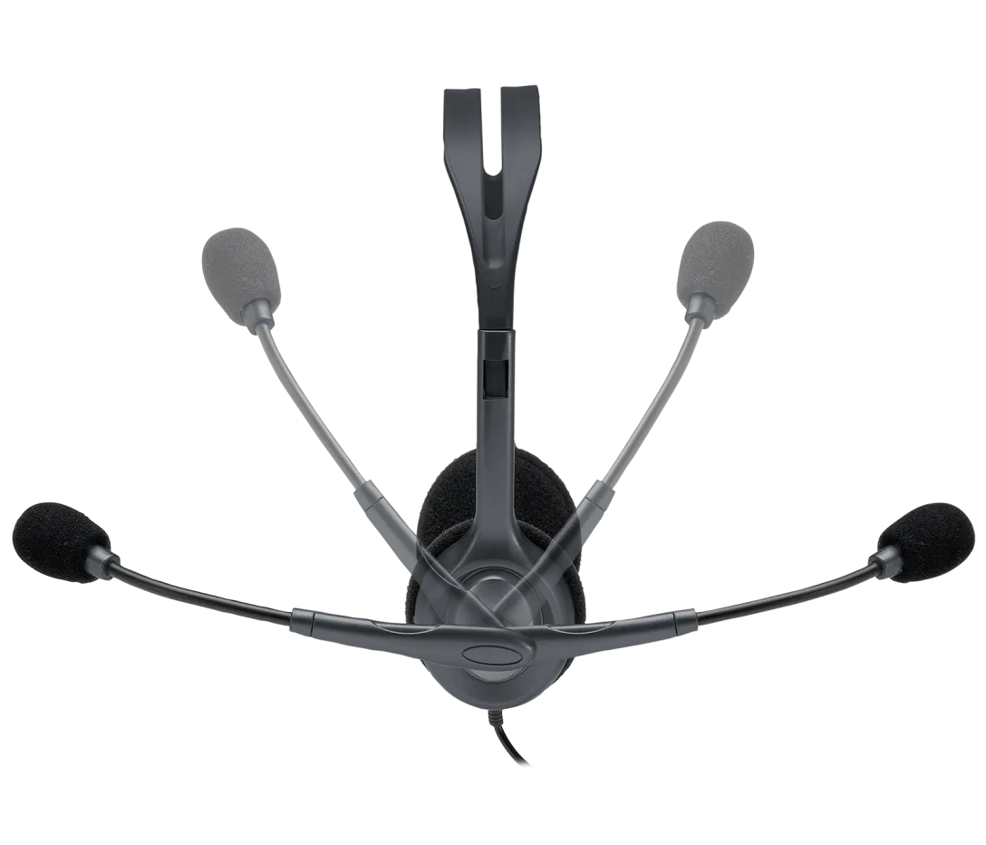 Logitech H111 Wired Stereo Headset – Clear Audio, Adjustable Mic & 3.5mm Jack - BROMY