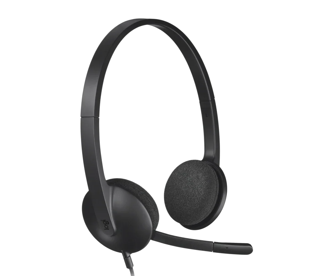 Logitech H340 USB Stereo Headset – Plug & Play, Noise-Canceling Mic, Clear Audio - BROMY
