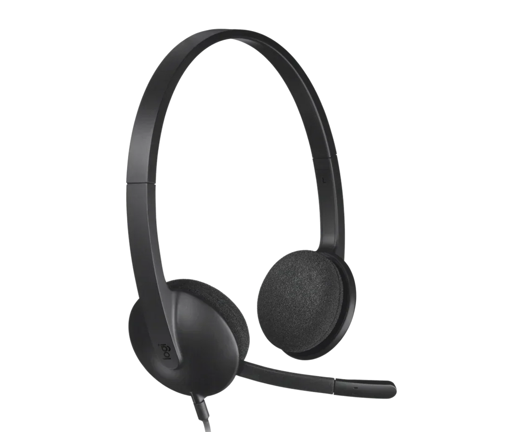 Logitech H340 USB Stereo Headset – Plug & Play, Noise-Canceling Mic, Clear Audio - BROMY