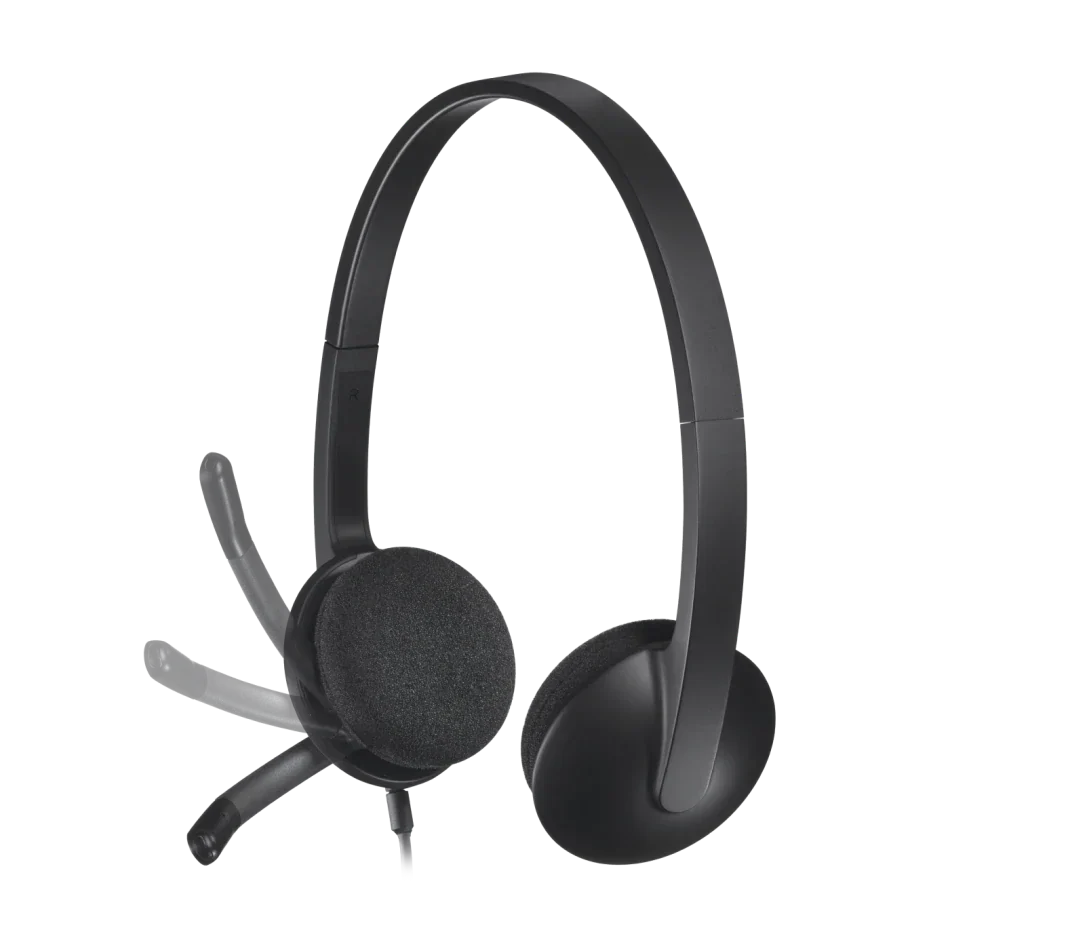 Logitech H340 USB Stereo Headset – Plug & Play, Noise-Canceling Mic, Clear Audio - BROMY