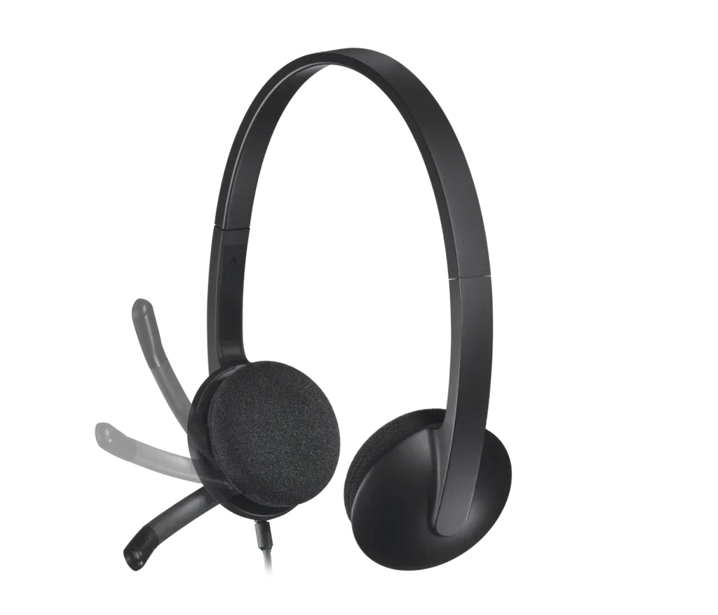 Logitech H340 USB Stereo Headset – Plug & Play, Noise-Canceling Mic, Clear Audio - BROMY