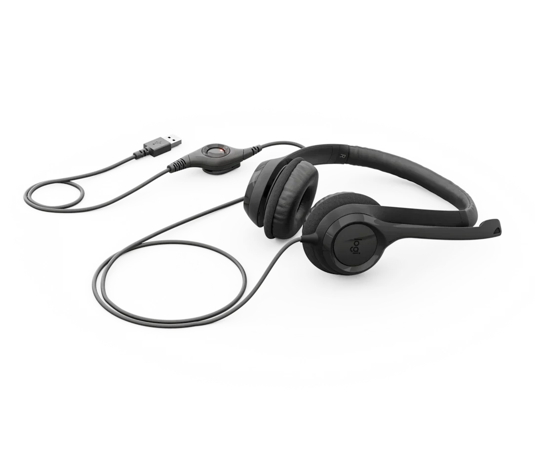 Logitech H390 USB Headset – Premium Comfort, Digital Sound & Noise-Canceling Mic - BROMY