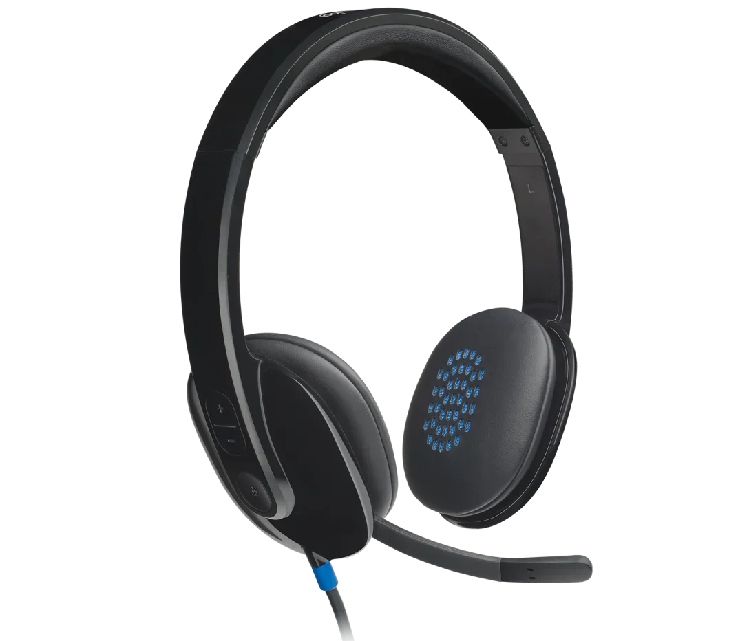 Logitech H540 USB Headset – Premium Stereo Sound & On-Ear Controls - BROMY