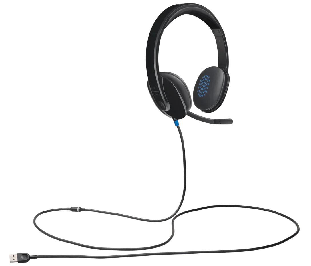 Logitech H540 USB Headset – Premium Stereo Sound & On-Ear Controls - BROMY