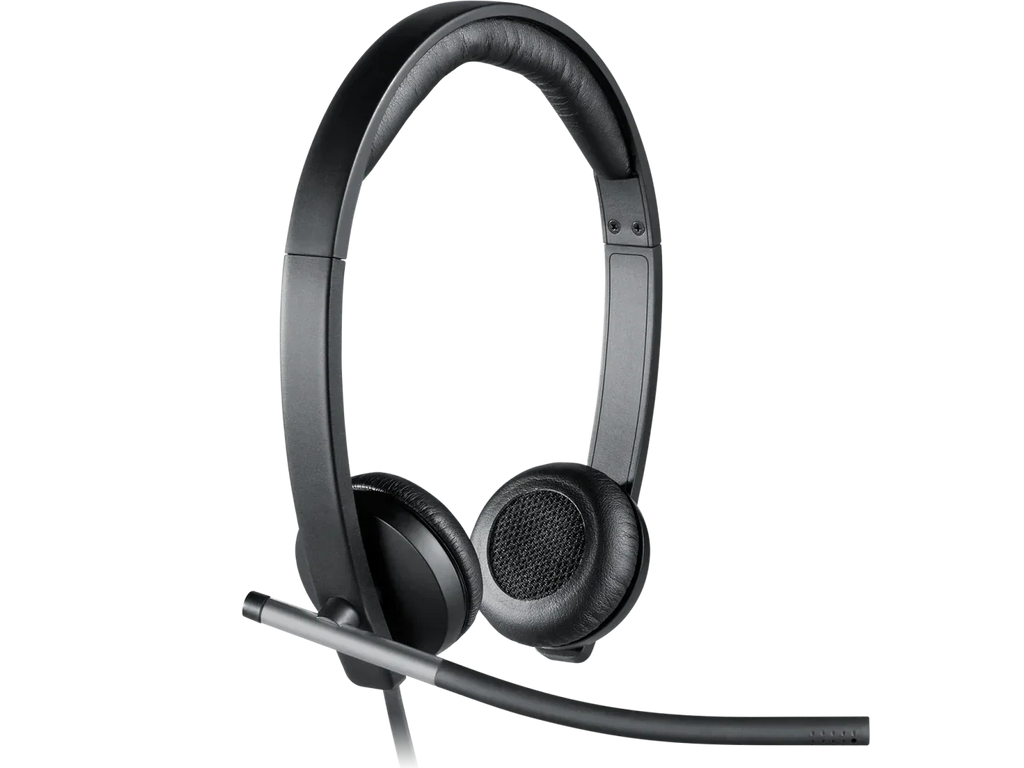 Logitech H650e USB Stereo Headset – Pro-Level Audio, Noise-Canceling Mic & Inline Controls - BROMY
