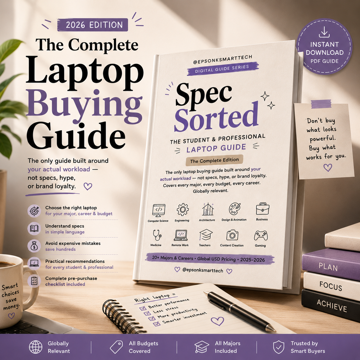Spec Sorted™ — The Complete Laptop Buying Guide for Students & Professionals (2026 Edition)