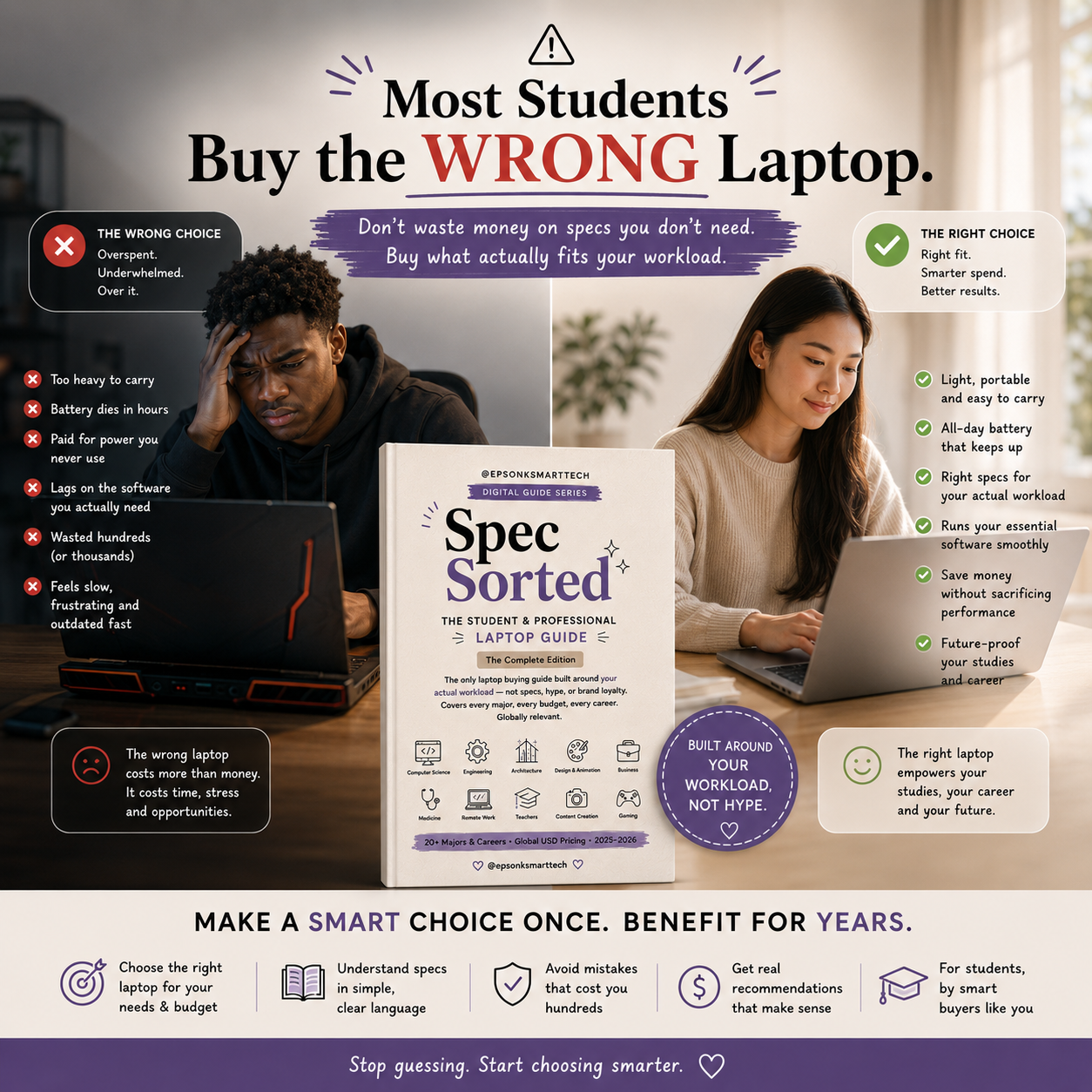 Spec Sorted™ — The Complete Laptop Buying Guide for Students & Professionals (2026 Edition)