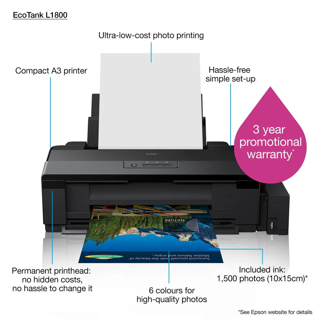 Epson EcoTank L1800 A3+ Photo Printer