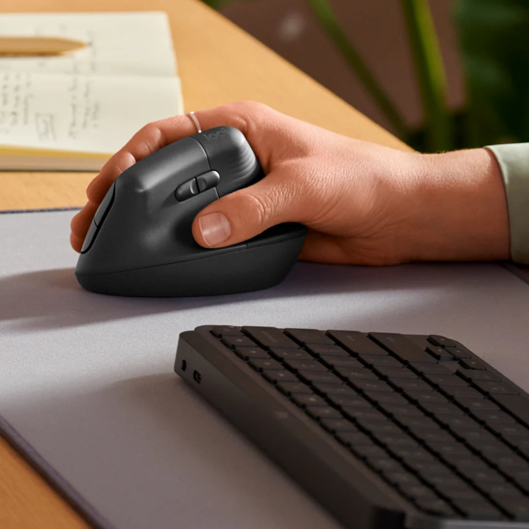 Logitech Lift Vertical Ergonomic Mouse – Reduce Wrist Strain, Natural Hand Position | For Desk Professionals