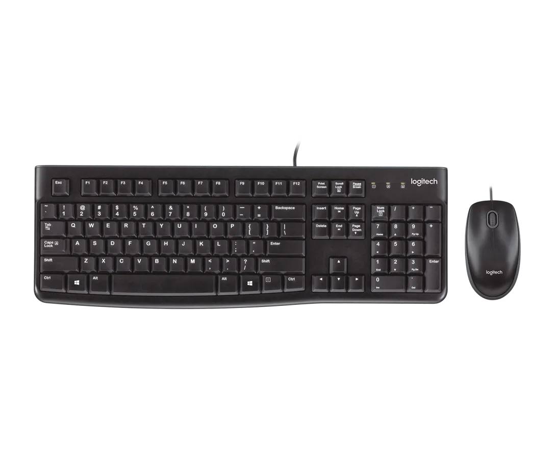 Logitech MK120 Corded Keyboard and Mouse Combo