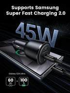 UGREEN EC701 63W Fast Car Charger – Dual Port (USB-C & USB-A) for Laptops and Phones